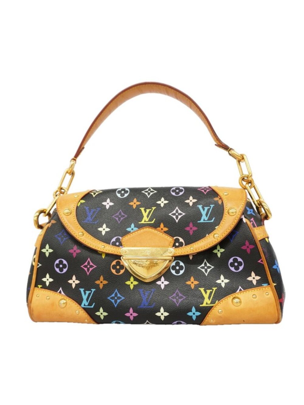 Louis Vuitton Shoulder Bag Monogram Multicolor Beverly MM Blanc